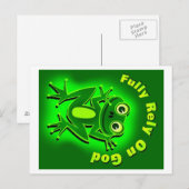 FROG Rust volledig op God Briefkaart (Voorkant / Achterkant)