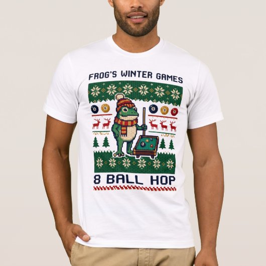 Frog’s Winter Games 8 Ball Hop T-shirt (Voorkant)