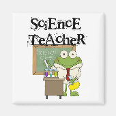 Frog Science Teacher Magneet (Voorkant)