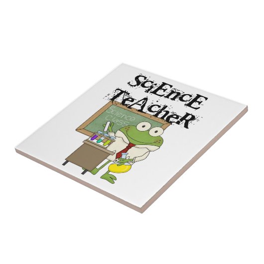 Frog Science Teacher Tegeltje (Zijkant)