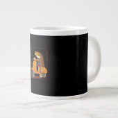 Frog Scooter Mushroom Goblincore Academia Grote Koffiekop (Voorkant rechts)