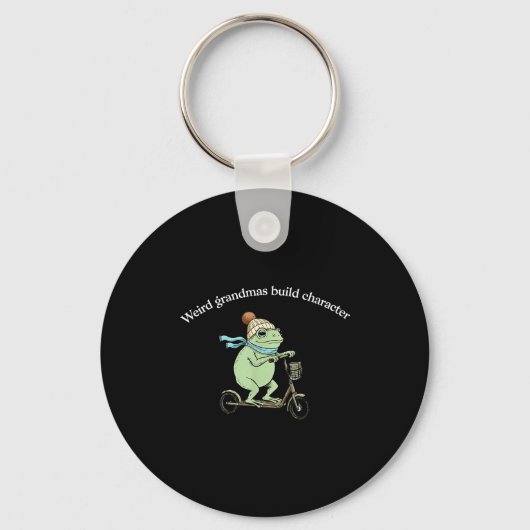 Frog scooter rare oma bouw karakter sleutelhanger (Voorkant)