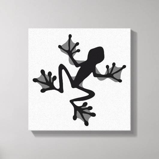 Frog Silhouette Canvas Afdruk (Voorkant)