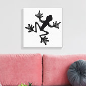 Frog Silhouette Canvas Afdruk (Insitu (Woonkamer))