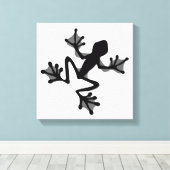 Frog Silhouette Canvas Afdruk (Insitu (Houten vloer))