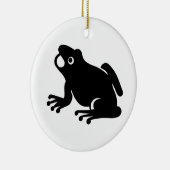 Frog Silhouette Keramisch Ornament (Rechts)