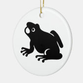 Frog Silhouette Keramisch Ornament (Links)