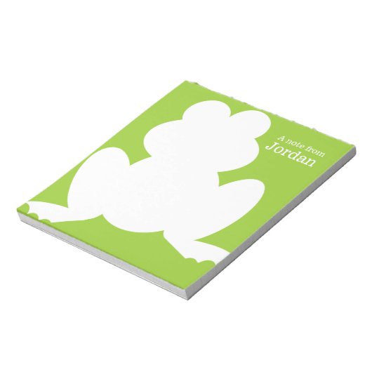Frog Silhouette Notitieblok (Linkerzijde)