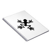 Frog Silhouette Notitieboek (Rechterzijde)