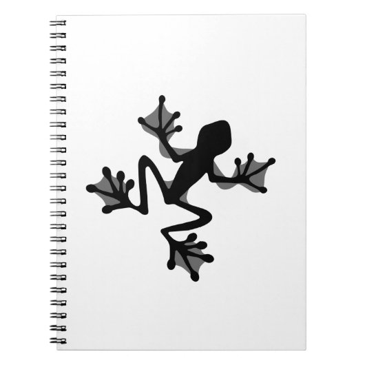 Frog Silhouette Notitieboek (Voorkant)