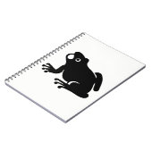 Frog Silhouette Notitieboek (Linkerzijde)