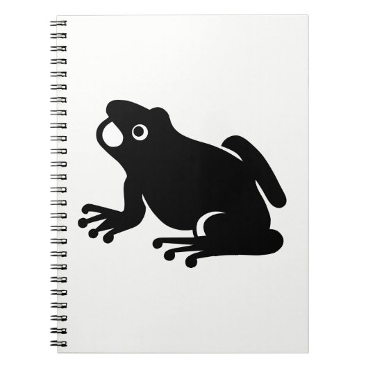 Frog Silhouette Notitieboek (Voorkant)
