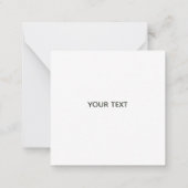 Frog Silhouette Personal Note Card Notitiekaartje (Achterkant)