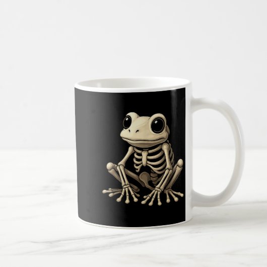Frog Skeleton Halloween Funny Frog Lover Men Women Koffiemok (Rechts)
