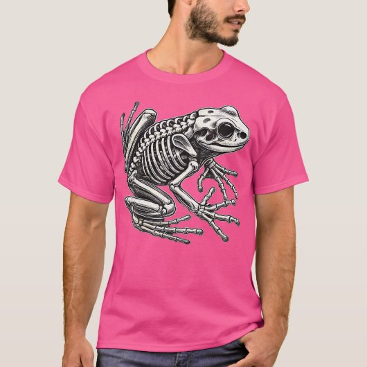 Frog Skeleton Halloween T-shirt (Voorkant)