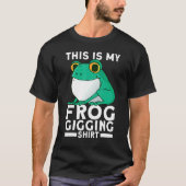 Frog Slayer Bullfrog Hunting Gigging Frogging T-shirt (Voorkant)