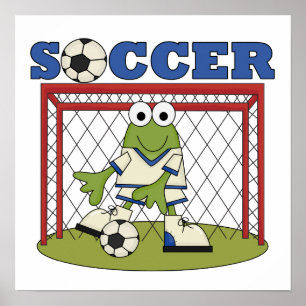 Frog Soccer Goalie T-shirts en cadeautjes Poster