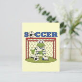 Frog Soccer Goalie Tshirts en Gifts Briefkaart (Staand voorkant)