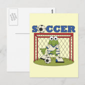 Frog Soccer Goalie Tshirts en Gifts Briefkaart (Voorkant / Achterkant)