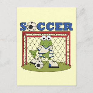 Frog Soccer Goalie Tshirts en Gifts Briefkaart