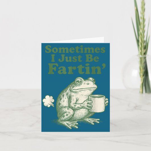 Frog Sometimes Just I Fartin Nation Kaart (Voorkant)
