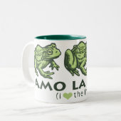 frog_Spaans_2 Tweekleurige Koffiemok (Voorkant links)