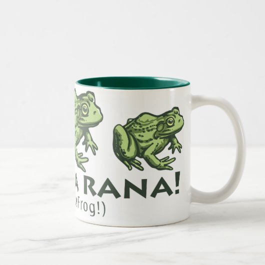 frog_Spaans_2 Tweekleurige Koffiemok (Rechts)