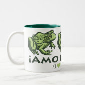 frog_Spaans_2 Tweekleurige Koffiemok (Links)
