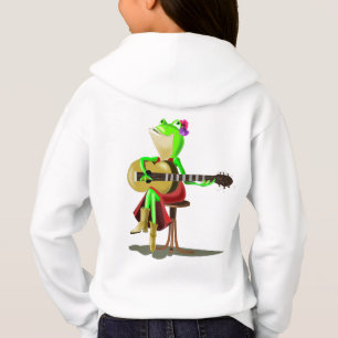 Frog Spelen Gitaar Grappig Kind Hoodie