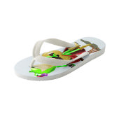 Frog Spelen Gitaar Grappig Kind Teenslippers (Schuin)