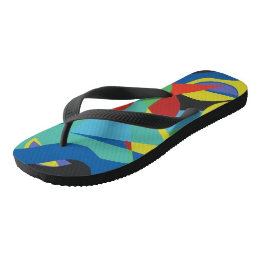 Frog Splash Color Pop Flip Flops (Schuin)