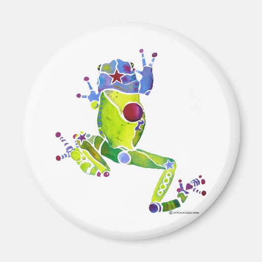 Frog Spring Green Magneet (Voorkant)