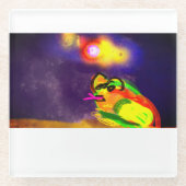 Frog Summer Glazen Onderzetter (Voorkant)