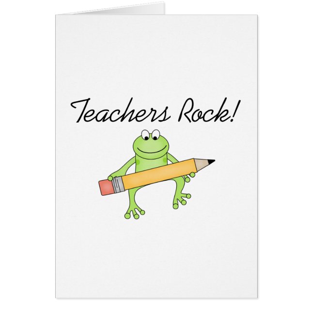 Frog Teachers Rock Tshirts and Gfits (Voorkant)