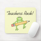 Frog Teachers Rock Tshirts and Gfits Muismat (Met muis)