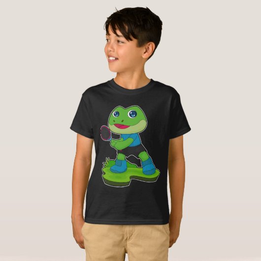 Frog Tennis Tennis racket Sports T-shirt (Voorkant volledig)