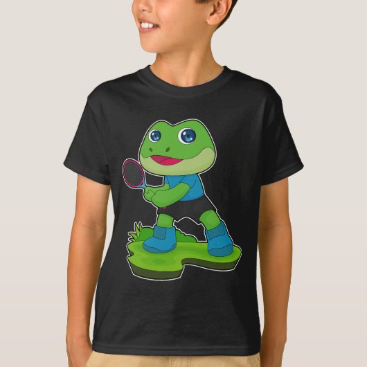 Frog Tennis Tennis racket Sports T-shirt (Voorkant)