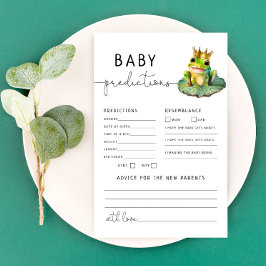 Frog Theme Baby shower Voorspellingen en Advies