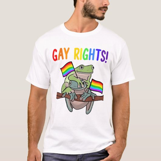Frog Toad Gay Rights LGBT Pride Month T-shirt (Voorkant)