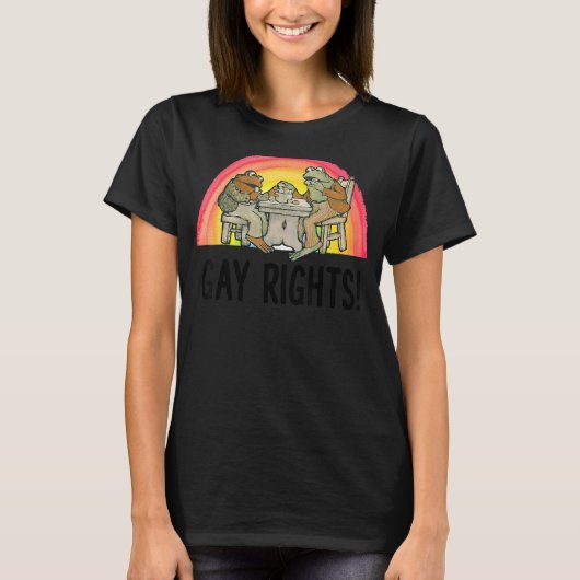 Frog Toad Gay Rights LGBT Pride T-shirt (Voorkant)