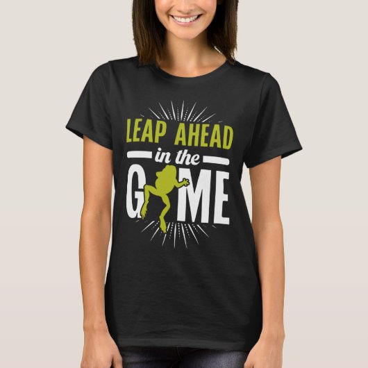 Frog Toad Leap Ahead in het spel T-shirt (Voorkant)
