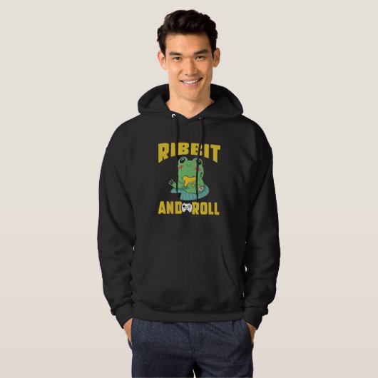 Frog Toad  Ribbit and Roll Gamer Hoodie (Voorkant volledig)