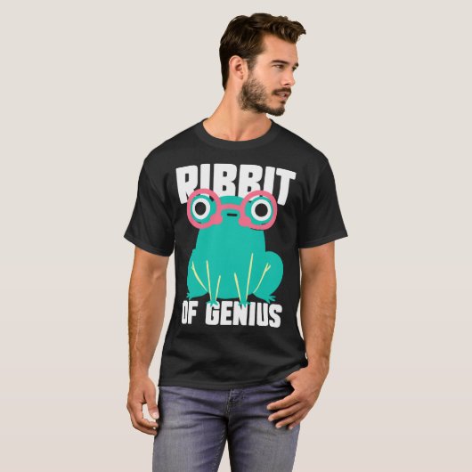 Frog Toad  Ribbit of Genius T-shirt (Voorkant volledig)