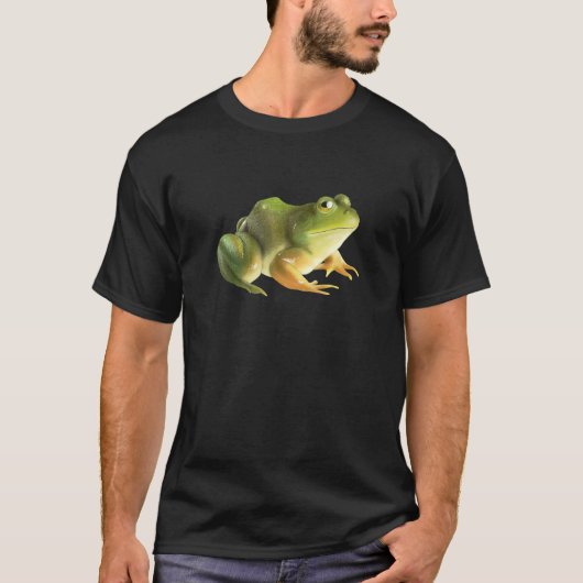 Frog Tree Frog Bullfrog Amphibian Realistic Art T-shirt (Voorkant)