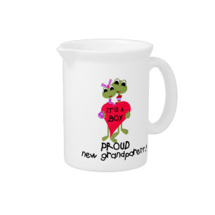 Frog Trots Grootouder van Jongen Geschenken Drank Pitcher
