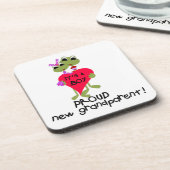 Frog Trots Grootouder van Jongen Geschenken Drankjes Onderzetter (Linkerzijde)