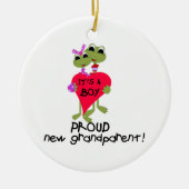 Frog Trots Grootouder van Jongen Geschenken Keramisch Ornament (Voorkant)