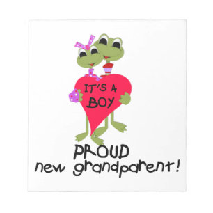 Frog Trots Grootouder van Jongen Geschenken Notitieblok