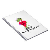 Frog Trots Grootouder van Jongen Geschenken Notitieboek (Rechterzijde)