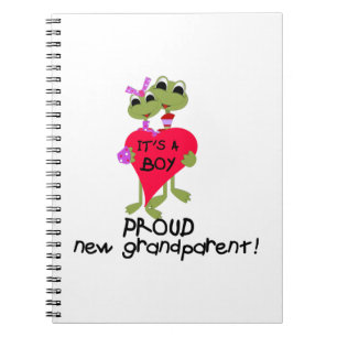 Frog Trots Grootouder van Jongen Geschenken Notitieboek